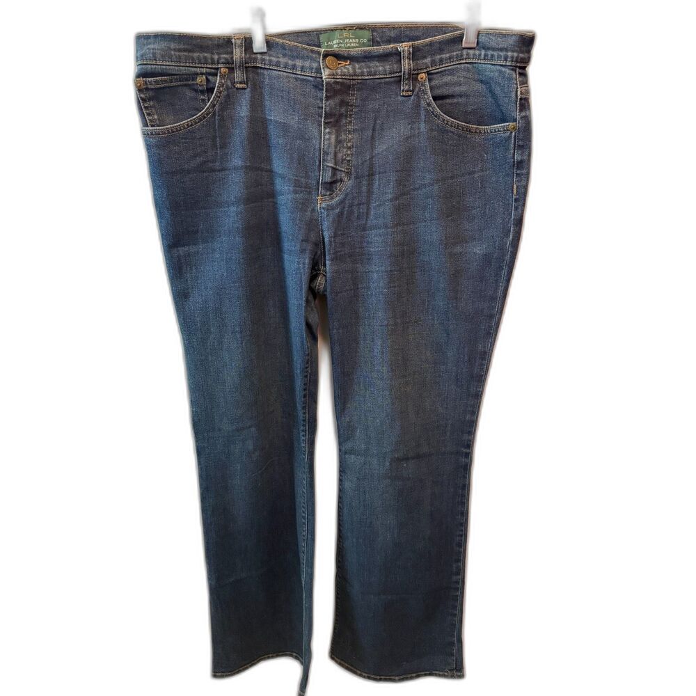 LRL Lauren Jeans Co. Ralph Lauren Women’s Blue Stretch Bootcut Jeans